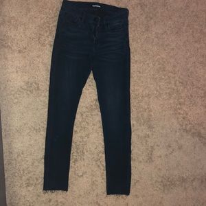 Express women’s skinny jeans dark wash